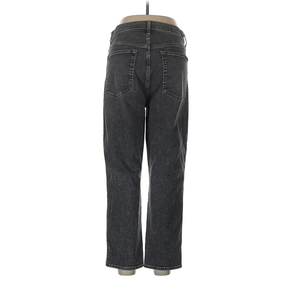7 For All Mankind Womens Gray Distressed Boyfriend Jeans Size 32 High Rise‎